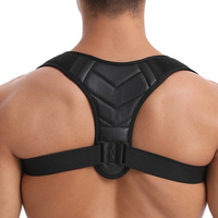 Correcteur de posture respirant pour clavicule et dos, ceinture de soutien ajustable anti-cyphose, attelle de correction de posture assise unisexe