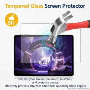 Protection d'écran en verre trempé 9H HD transparente sans bordure, installation facile, haute qualité pour Lenovo Legion Y900 11/13 pouces - Product Image 4