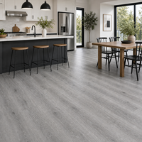 WYRAX 1524x180mm Planche flottante SPC Chêne Gris pour Espaces de Coworking et Espaces Partagés, Couche d'usure 0,5mm, Système de Clic 6mm pour Intérieur