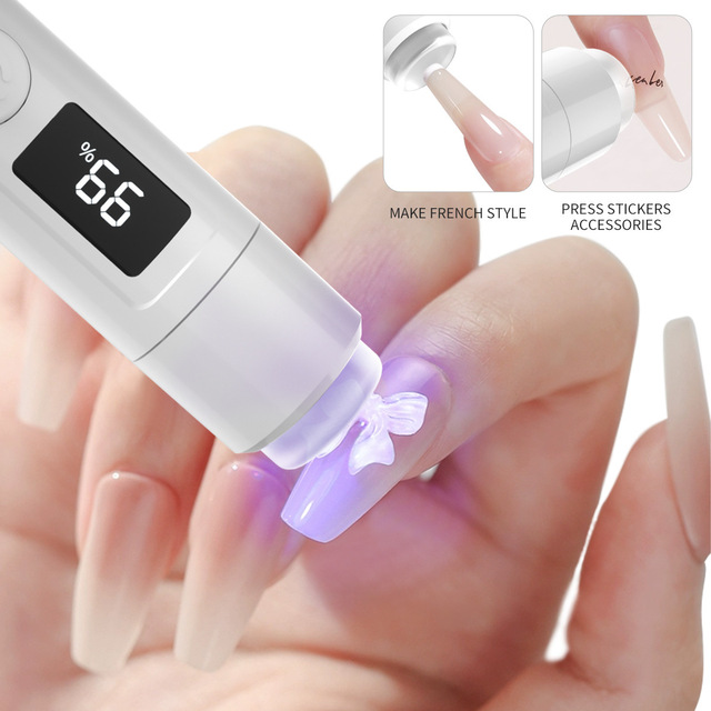 Wholesale Portable Mini UV Light Nail Dryer with Screen Display for Manicure and Gel Nails Flash Cure Lamp Nail Beauty Tool