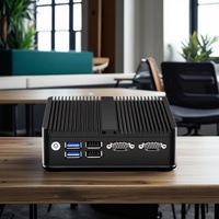 Mini PC sans ventilateur Topton pas cher, 12e génération, Alder Lake N100, quadricœur, 2* LAN, 2* COM, NVMe, 3x4K UHD, HTPC, mini ordinateur industriel, routeur