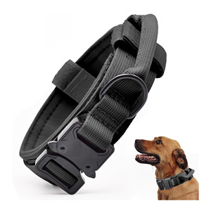 <span class=keywords><strong>Collar</strong></span> de Nailon para Perro con Hebilla Metálica de Liberación Rápida, Ajustable, Cómodo, Impermeable, con Logotipo Personalizable y Asa de <span class=keywords><strong>Control</strong></span> Reforzada - Product Image 1
