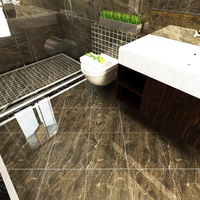 Carreaux de céramique en marbre brillant 800x800 pour sols de salon modernes, design intérieur Foshan