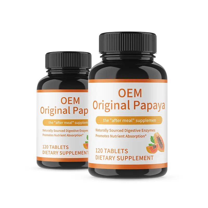 Di alta qualità OEM Papaya enzima Papain compresse masticabili per perdere peso dimagrante