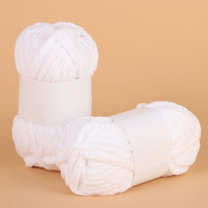 Sợi pha trộn polyester 100%, sợi len dày tinh thể băng 50g, sợi Chenille dày. Được sử dụng để làm giường và đệm mèo mịn. - Product Image 6