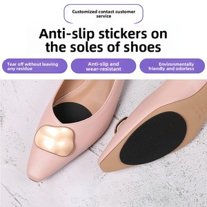 Coussinets auto-adhésifs <span class=keywords><strong>anti</strong></span>-<span class=keywords><strong>bruit</strong></span> pour talon et semelle ; Protections de semelle résistantes à la saleté ; Semelles intérieures antidérapantes en caoutchouc épaissi - Product Image 1