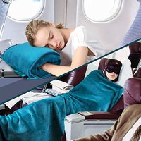 Couverture polaire tricotée personnalisée ultra douce et confortable pour bureau, voyage et voiture, avec sac de rangement inclus – Vente en gros