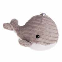 Porte-clés en peluche baleine mignonne personnalisée, pendentif animal marin doux, cadeau pour enfants, souvenir, fabricant de peluches OEM ODM