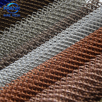 Rideaux en spirale métallique décoratifs architecturaux en maille de chaîne, tissu en maille de fil tressé, service de découpe sur mesure disponible