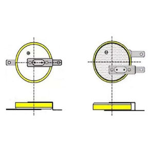 Piles primaires au lithium manganèse CR2477 <span class=keywords><strong>CR2477T</strong></span> 3.0V 900mAh, piles bouton au lithium LiMnO2 avec languettes de soudure - Product Image 6