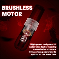 Draadloze tattoo-pennenset Borstelloze motor Dubbel LED-display Batterij met hoge capaciteit voor permanente make-up