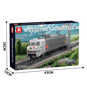 2053 pièces BB15000 <span class=keywords><strong>Train</strong></span> blocs de construction Kits technique électrique voie ferrée briques en plastique bricolage assemblage enfants jouet éducatif - Product Image 2