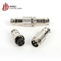 Connecteur d'aviation GX12/16/20 mâle et femelle, type 2-10 12 broches, Chine