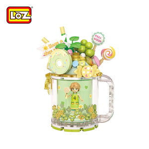 Loz 4201-4206 DIY迷你夏季教育积木套装包括葡萄冰淇淋流沙杯模型 - Product Image 5