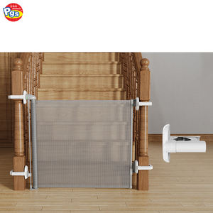 Prodigy SGA01 - Juego de adaptadores de barandilla retráctiles para puertas de seguridad para bebés, multifuncionales, de malla, de plástico gris, para montaje en escaleras - Product Image 3