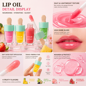 OEM ODM ขายส่งดูแลริมฝีปากสารสกัดจากผลไม้ Essence เซรั่มลิปออยล์อินทรีย์ธรรมชาติชุ่มชื้นชุ่มชื้นลิปกลอสน้ํามัน - Product Image 5