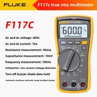 Multimètre numérique de haute précision personnalisable FLUK OEM, modèles 115C/116C/117C, matériau ABS, garantie 1 an, puissance 5W