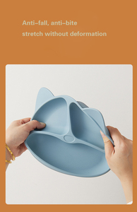 Juego de alimentación de destete con logotipo personalizado, babero, plato, cuenco, cuchara, vajilla de silicona, productos para bebés, juego de alimentación de bebé de silicona para comer para niños - Product Image 5