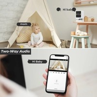 4MP Full HD Mini İç Mekan WiFi Güvenlik Kamerası CMOS Manyetik Taban Gece Görüşü Yapay Zeka İnsan Algılama 4X Zoom 2 Yönlü Ses Hafıza Kartlı