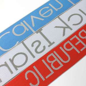 Factory Wholesale Underwear <b>Elastic</b> Waistband Custom Letter Logo Jacquard <b>Elastic</b> Band - Product Image 6