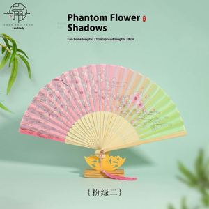 Foldable DIY Bamboo <b>Hand</b> <b>Fans</b> Folk Art Carved Portable Painted <b>Fans</b> for Business Gift Exclusive Sale MOQ 100PCS Weddings - Product Image 6