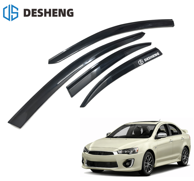 WeatherTech Side Window Deflectors For Mitsubishi Eclipse Cross 2022-2023 - Front Pair, Dark Tint