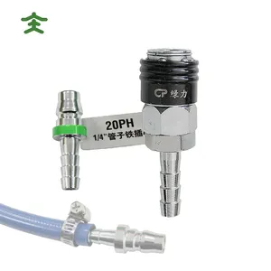 20SH 20PH Male Female gas connector Long tail 8mm metal Quick Coupling Straight Pneumatic Fitting Hose Connector