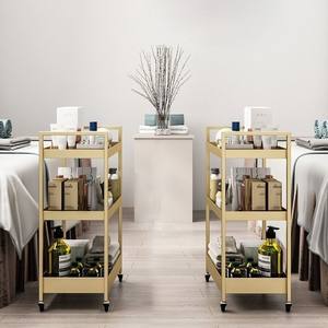 Carrito de Salón Moderno de Hierro con 4 Ruedas |   Carrito de Peluquería Ecológico - Product Image 2