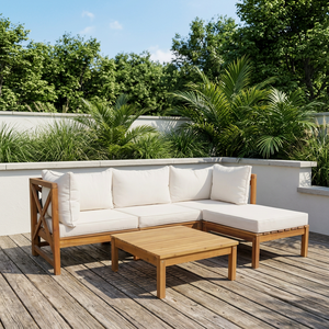 Ensemble de canapé-lit Chesterfield moderne et traditionnel en bois, pour appartement, villa, hôtel, salon extérieur, meubles pliables modulaires - Product Image 3