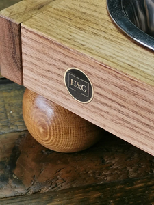 Comederos para mascotas de roble macizo personalizables ODM/OEM, soporte de alimentación para perros y gatos pequeños, carga automática ecológica - Product Image 3