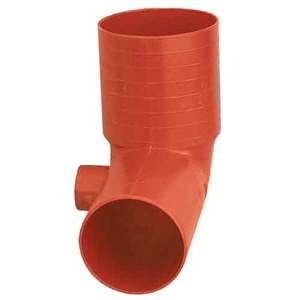 PVC-U en acier inoxydable à surface lisse en verre de vue à haute pression 100x40 haut WC plier 1 connexion droite connecteurs chimiques - Product Image 1