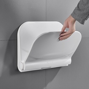 ที่นั่งอาบน้ำแบบพับได้ปลอดภัยสำหรับผู้สูงอายุติดผนังสีขาวมีขนาดแตกต่างกัน - Product Image 4