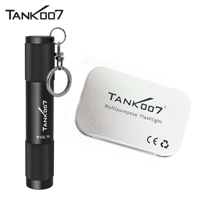 For Tank007 TK701A Mini Pocket Multilight LED Flashlight White Light Outdoor Aluminum Alloy Keychain EDC Torch for Camping