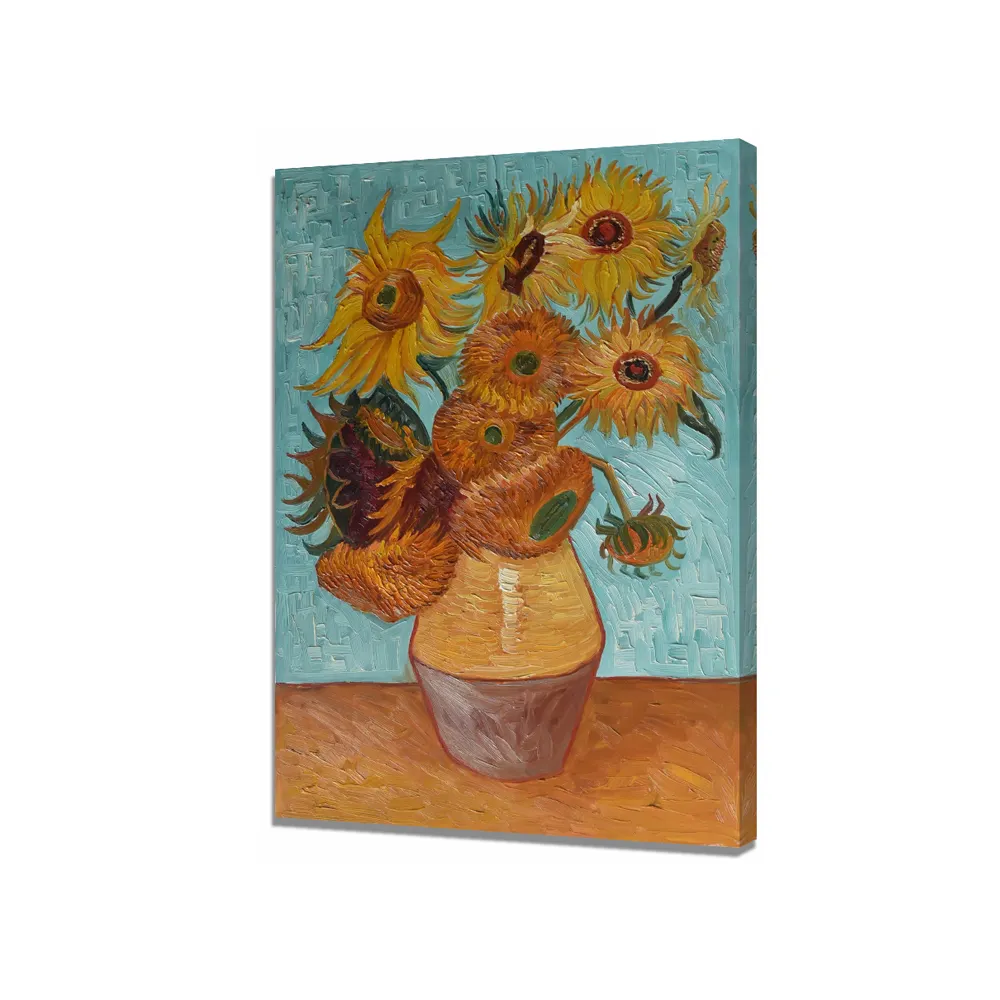 Moderne Haushalts waren Wand kunst Van Gogh Sonnenblumen reproduktion Leinwand Ölgemälde für Galerie