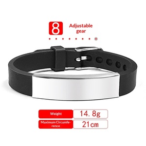 Regalos para el Día del Padre, Brazalete <span class=keywords><strong>con</strong></span> Frase Inspiradora, Joyería para Hombre y Mujer, Pulsera de Acero Inoxidable y Silicona - Product Image 2