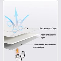 Rouleaux de papier peint en feuille de marbre de grande épaisseur Papier peint imperméable absorbant le son avec forme auto-adhésive Papier Peint 3d Mural