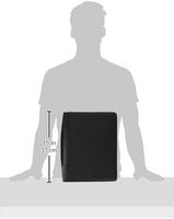 Échantillon Gratuit : Porte-documents Exécutif pour Ordinateur Portable Marque 025, avec Fermeture Éclair, Porte-documents Amovible à 3 Anneaux, Bloc-notes Format Lettre, Fermeture Éclair Noire