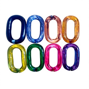 Chaîne de maillons en résine de luxe, design transparent, sculpture artistique, colorée, élégante, décoration d'intérieur, forme irrégulière, artisanat de moulage - Product Image 6