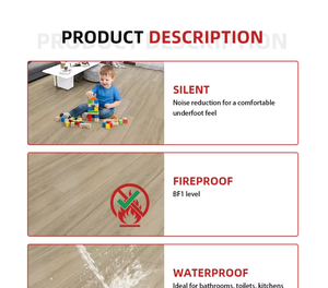 Suelo Vinílico LVT Impermeable <span class=keywords><strong>de</strong></span> Alta Calidad, Tipo Madera, <span class=keywords><strong>de</strong></span> PVC, para Pegar, con Respaldo Seco, 2mm <span class=keywords><strong>de</strong></span> Grosor, para Oficina y Hogar (Envío desde Almacén en EE. UU.) - Product Image 2