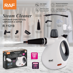 Nettoyeur vapeur portable RAF R.11219 9 en 1, 1050W, 350ml de vapeur, 3,2 bars, accessoires multiples pour le nettoyage de la maison, de la voiture et des sièges. - Product Image 2