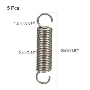 Hava koşullarına dayanıklı küçük elektrikli çit gergi yayları, uzatılmış kancalı konfigürasyonlu çinko kaplamalı karbon çeliği - Product Image 3