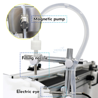 Machine de remplissage, de bouchage et de pressage automatique monobloc rotative à tête unique YETO YT-AFC026 pour flacons cosmétiques et de parfum