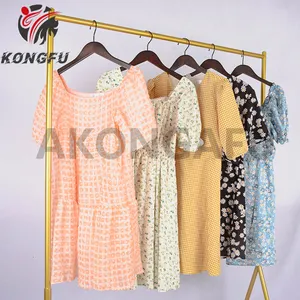 한국어 패션 여름 사용 드레스 thrift 옷 대량 ropa vip 여성 의류 ropa usada 베일 의류 재고
