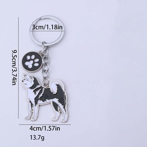 Accesorios para Mascotas Directo de Fábrica Mengda, Llavero Metálico con Colgante de <span class=keywords><strong>Akita</strong></span>, Adornos para Llaveros de Perro - Product Image 6