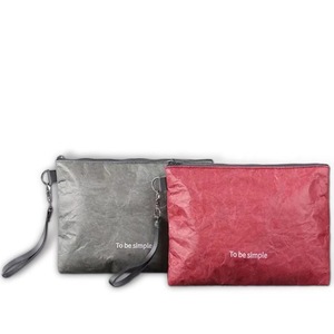 Sinh Thái Thân Thiện Đơn Giản Nhỏ A4 Lớn Cổ Điển Tái Sử Dụng Vải Tùy Chỉnh Không Thấm Nước Tyvek Có Thể Gập Lại Cách Điện Tyvek Dây Kéo Túi Giấy - Product Image 2