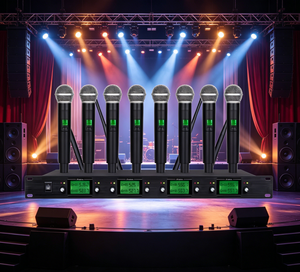 Wholesale Factory Direct 8 In 1 <b>Wireless</b> <b>Microphone</b>, Eight Handheld Dynamic Mics Receiver Set For KTV Live Performance - Product Image 6