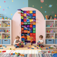 Autocollants muraux magnétiques personnalisés en feutre uni, décorations murales amovibles pour chambre d'enfant, formes d'arche et de maison
