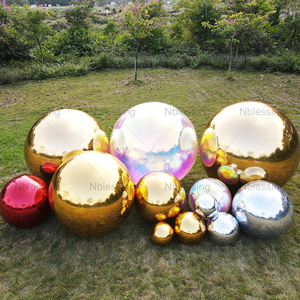 <b>Customized</b> Gold Silver Reflective Color Shiny Decorative Pvc Inflatable Mirror Ball for Event <b>Customized</b> Inflatable Mirror Ball - Product Image 2