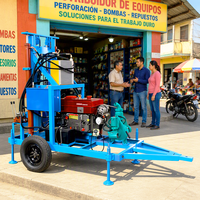 Foreuse hydraulique rotative agricole 35 CV diesel pour puits d'eau, homologuée CE, avec accessoires