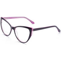 Monture de lunettes classiques œil-de-chat Elan Optical RD26102 de bonne qualité, monture complète en acétate pour femmes, lunettes optiques, fourniture directe d'usine
